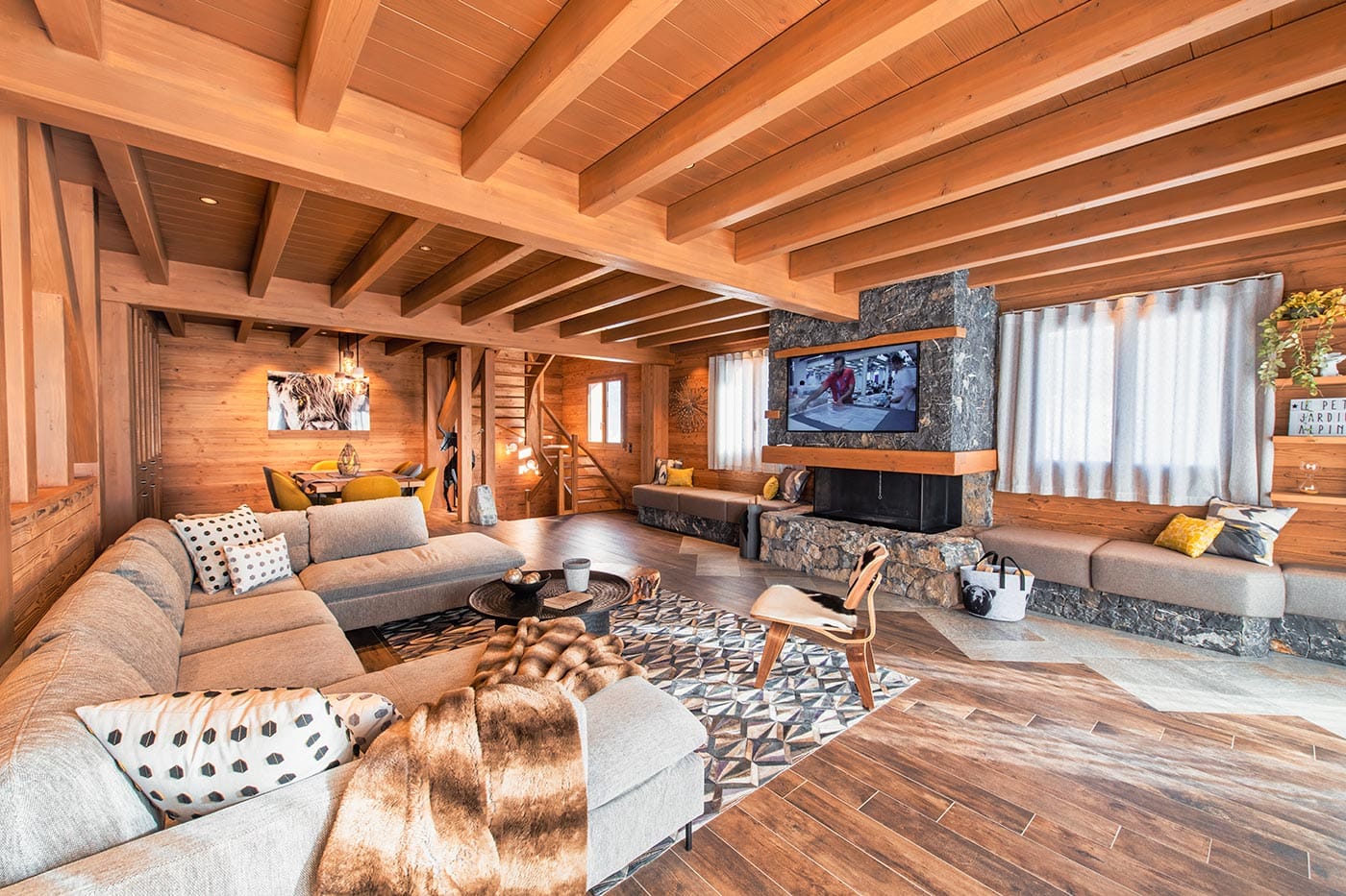 Chalet Jardin Alpin Valberg — salon