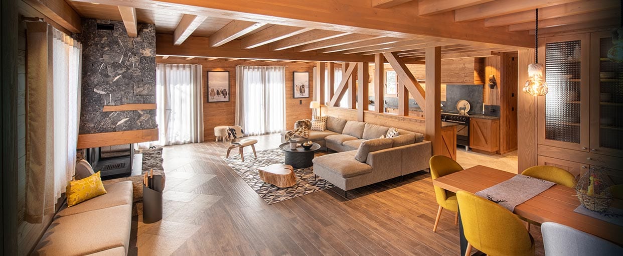Décoration chalet Jardin Alpin — intérieur 1