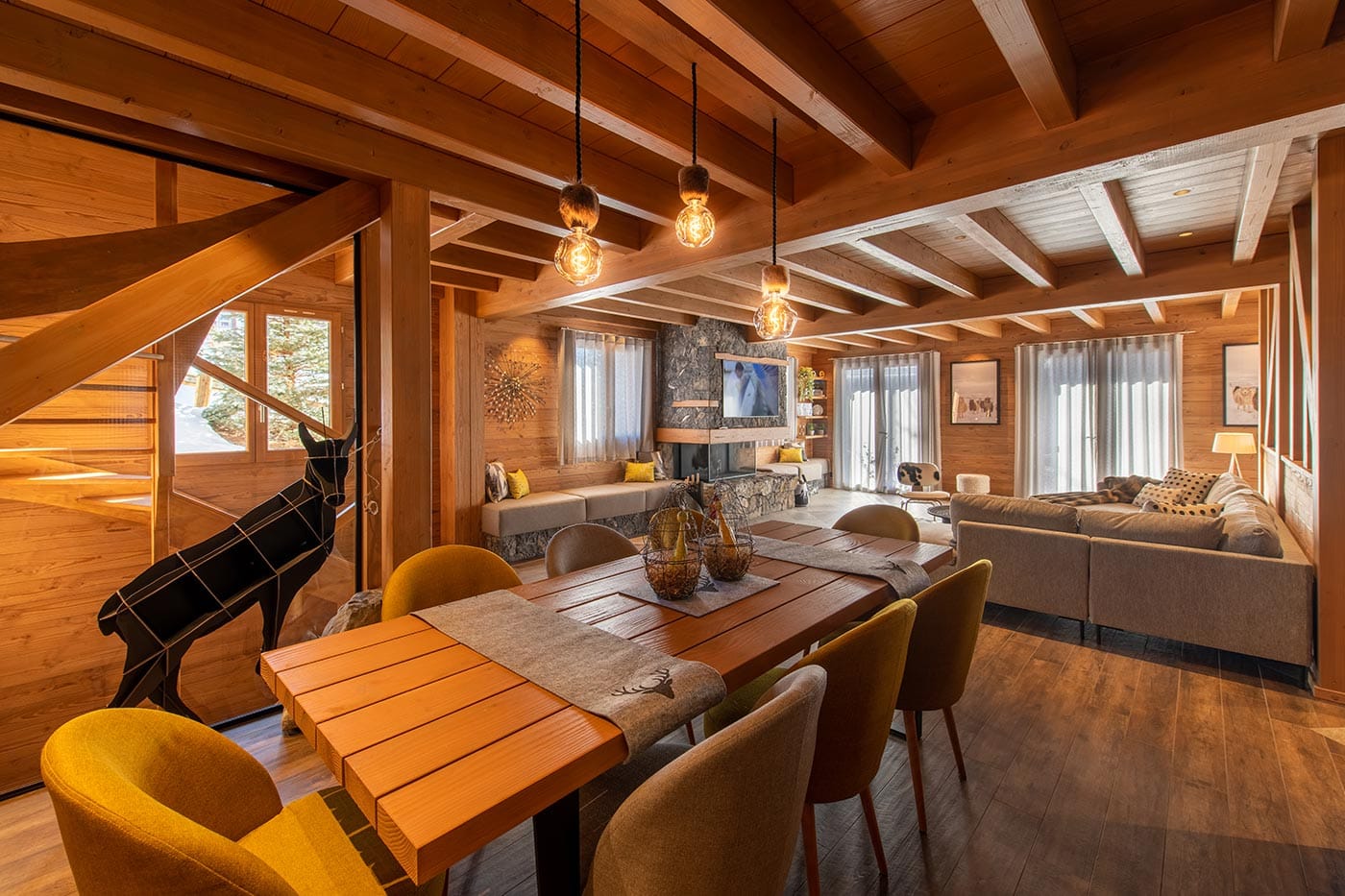 Chalet Jardin Alpin Valberg — salle à manger
